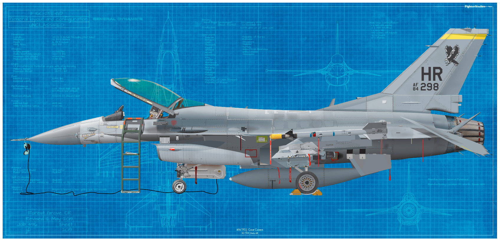F-16C Fighting Falcon, 496 TFS 